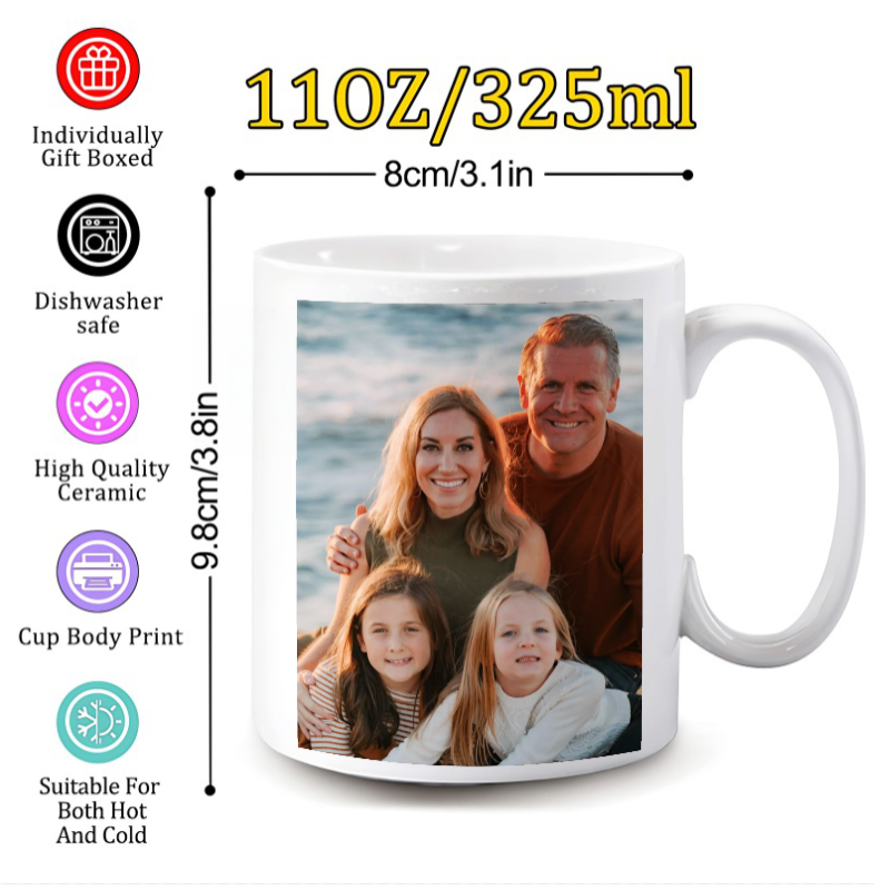 Coffee Tea Images - Aangepaste mok met aanpasbare afbeeldingen en