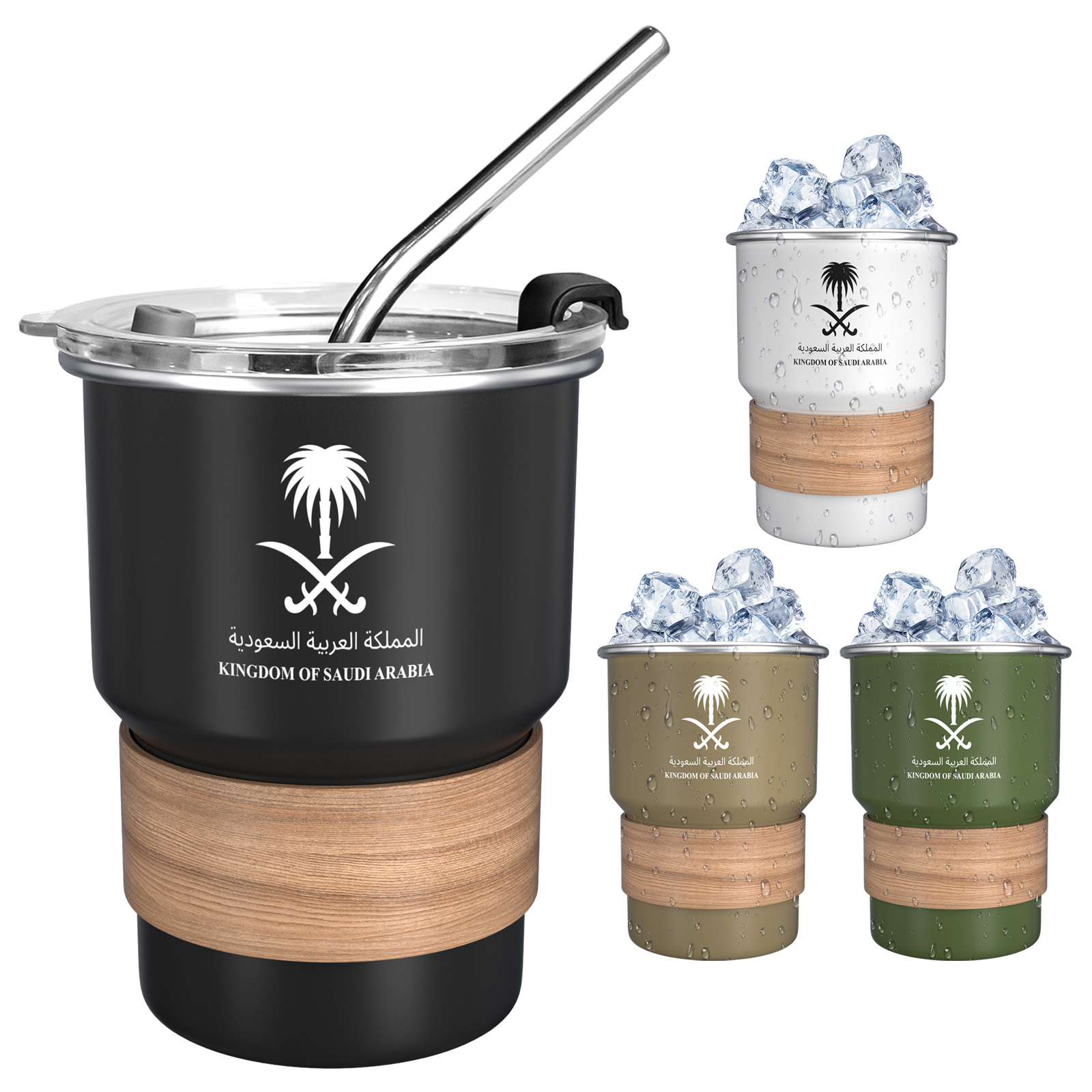 Coffee Tea Name - 500ML Nationaal embleem van Saoedi-Arabië Logo