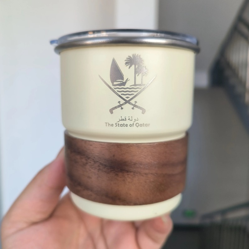 Coffee Tea Name - 1 st. Qatar logo beker van