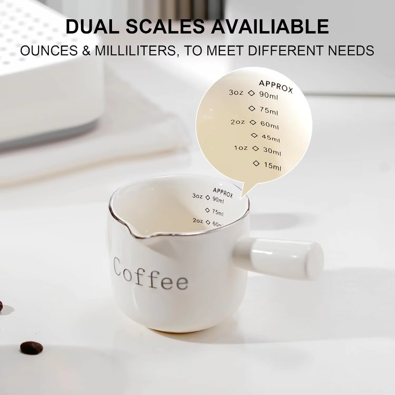 Coffee Tea With Milk - Mini keramische koffiekop met handvat V-vormige
