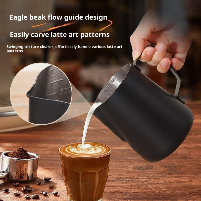 Barista Milk Jug - 350/600ML Koffie Melk Opschuimkan RVS Precieze