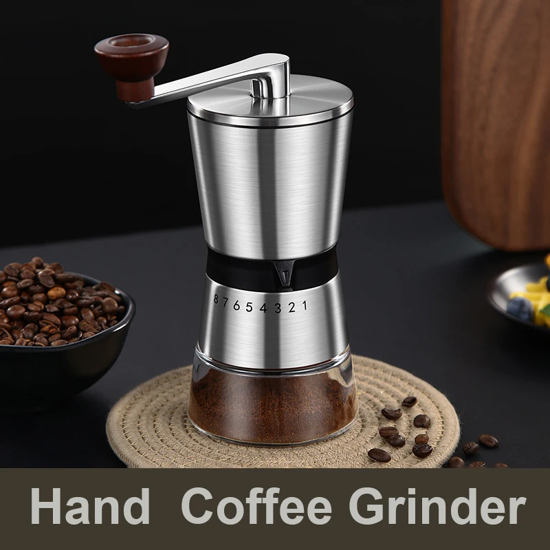 8-traps verstelbare handmatige - Burr Hand Grinder recensie en prijs
