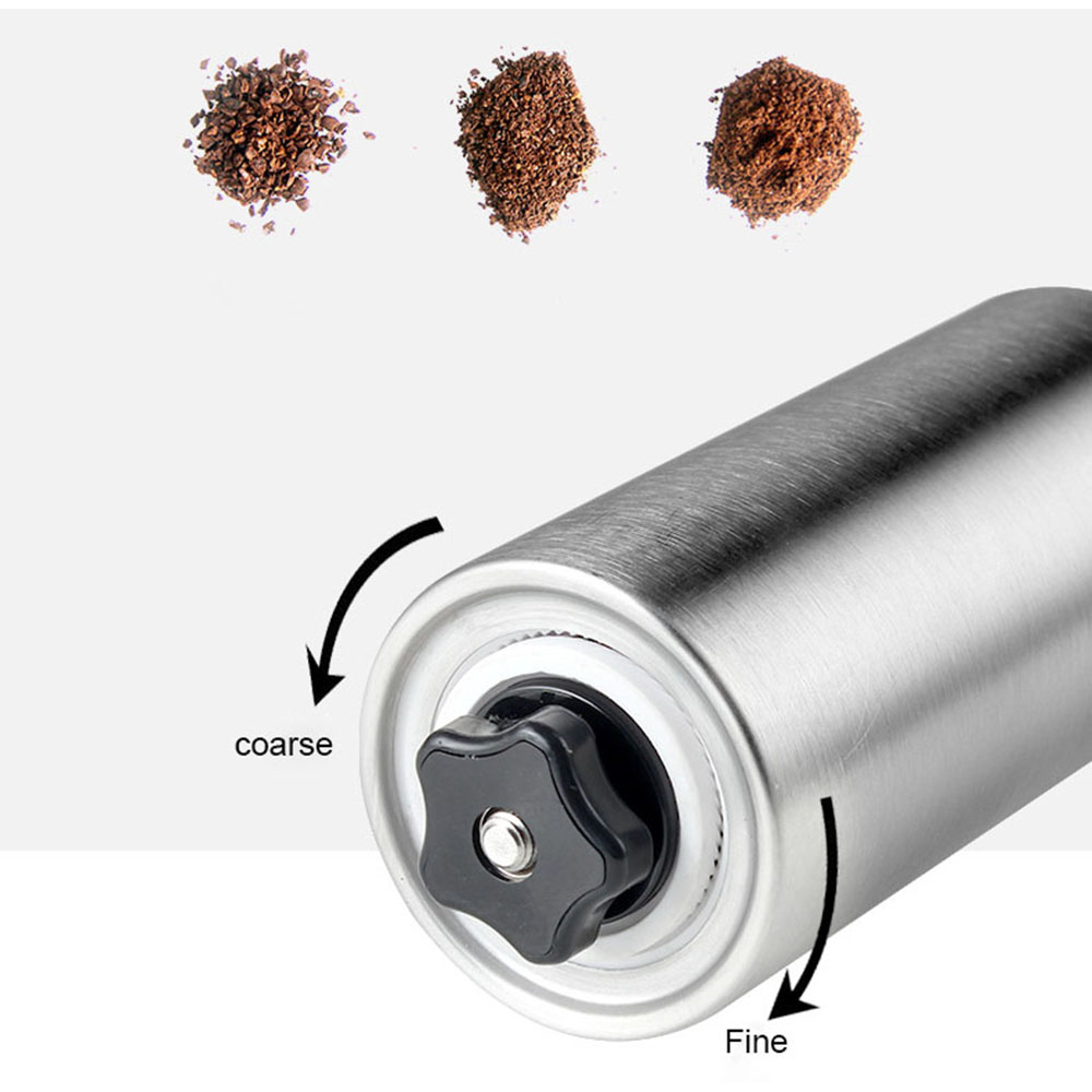 Mini koffiemolen roestvrij sta - Burr Hand Grinder recensie en prijs