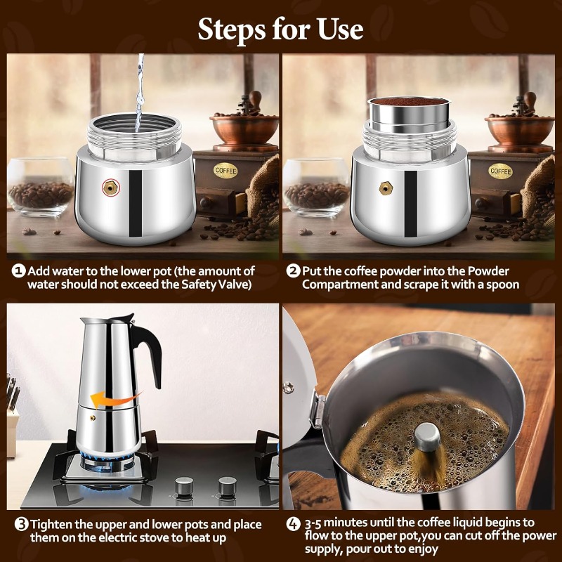 6 Cup Mokkapot Roestvrijstalen - Moka Pot Stove recensie en prijs