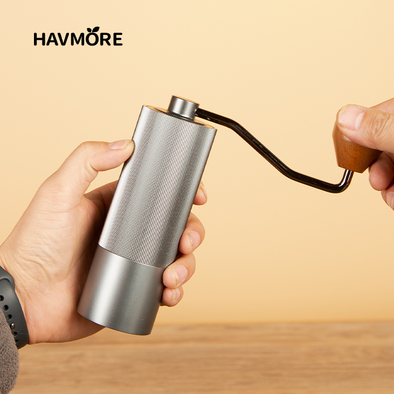 Handmatige koffiemolen 304 roe - Burr Hand Grinder recensie en prijs