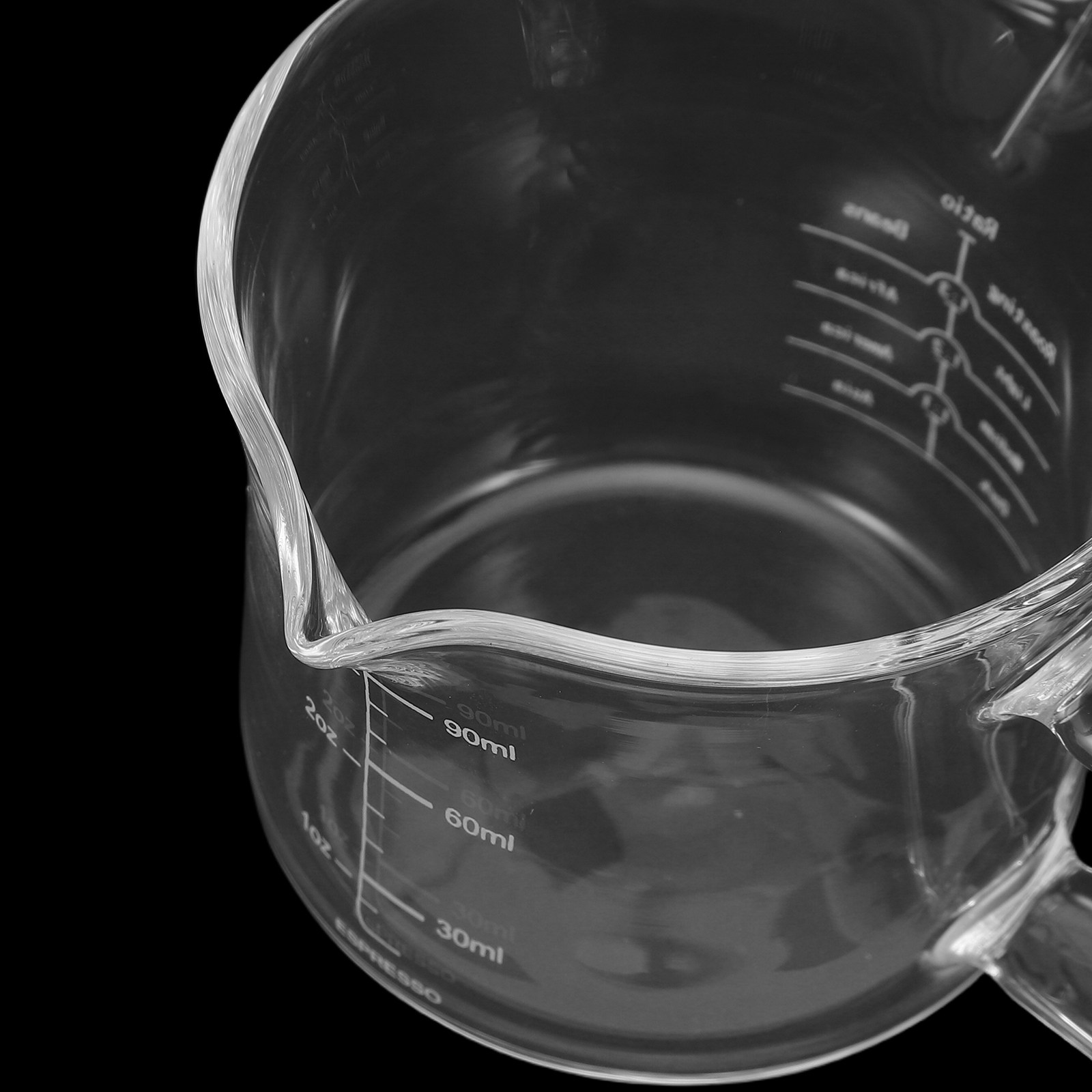 Glazen maatbeker met dubbele u - Coffee Tea With Milk recensie en prijs